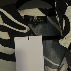 LexBreezy Black and White Shirt